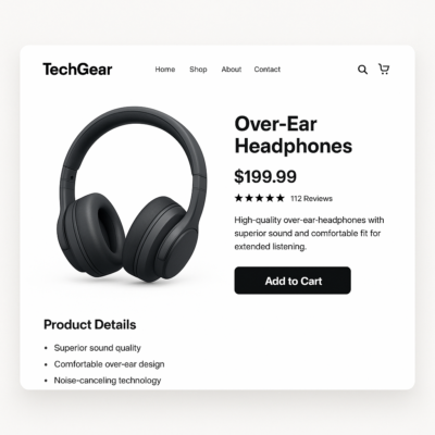 TechGear – E-commerce Product Page UI.png