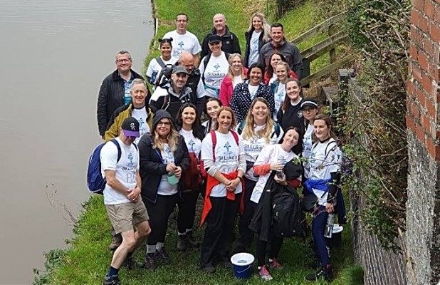 1825 staff in Crewe on fundraising walk