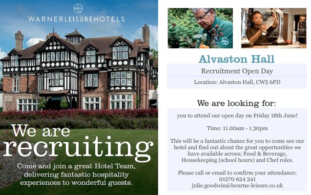 Alvaston Hall recruitment ad (1)