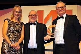 Andy Barnes winning award
