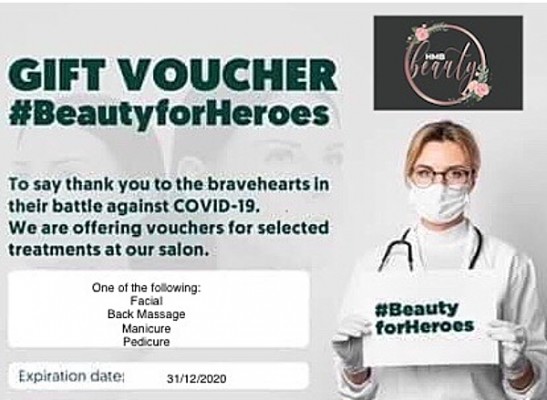 Beauty for Heroes - gift voucher