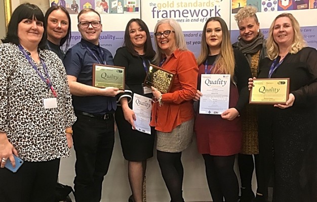 Belong Atherton, Wigan and Crewe teams at the Gold Standards Framework Awards Ceremony 2019