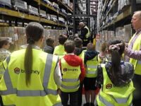 Calveley pupils visit Boughey Distribution in Wardle