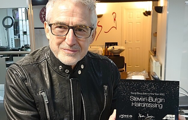 Steve Burgin - salon wins social savvy award