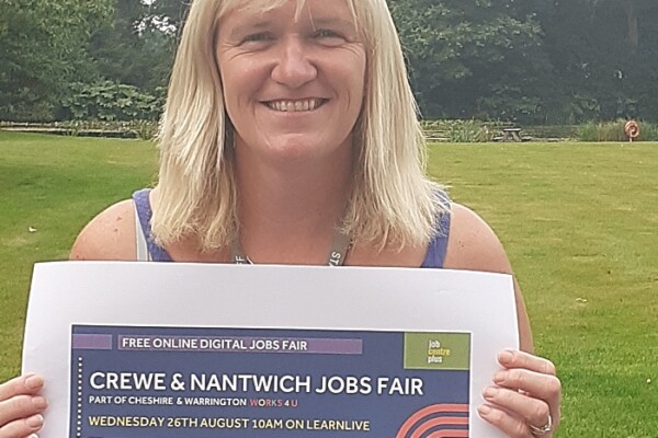 employers and jobs fair - Tracey Edwards of Reaseheath College