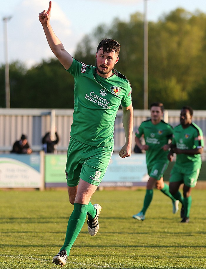 1st goal - Harry Clayton celebrates his penalty goal