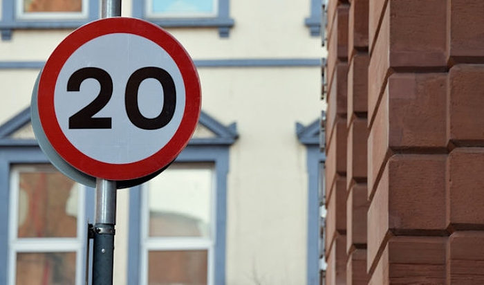 Plenty - limit - 20 mph sign 20's Plenty - pic by Albert Bridge creative commons licence