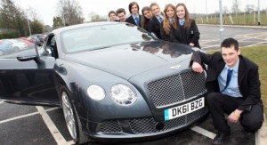 Brine Leas pupils enjoy Bentley treat in National Apprenticeship Week