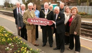 Nantwich train station unveils latest Cheshire award nameplate