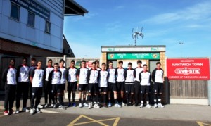 Young England stars train at Nantwich Town’s Weaver Stadium