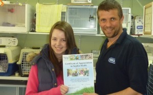 Teenager raises hundreds for RSPCA’s Stapeley Grange wildlife centre