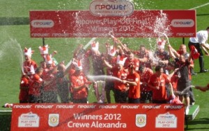 Ex Nantwich Town boss Steve Davis leads Crewe Alex to Wembley glory
