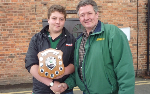 Guto Jones and Matthew Bagley Young Shepherd of the yr