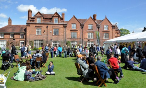 Reaseheath college- visitors enjoy the festival sunshine