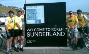 Four-man Wistaston team completes Coast to Coast for charity