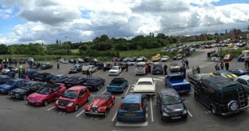 Nantwich Transport Festival - panorama of Festival