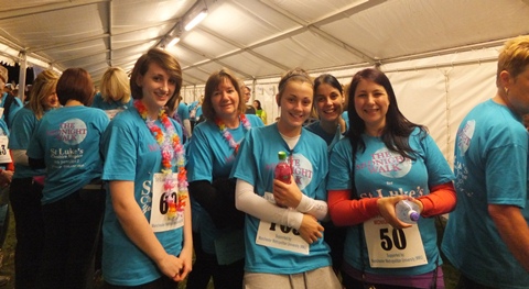 St Luke's Hospice Midnight Walk participants