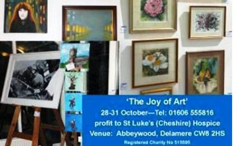 St Luke's Cheshire Hospice Joy of Art Exhibition Oct 2012