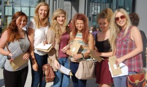 Picture special… Brine Leas students celebrate A level results