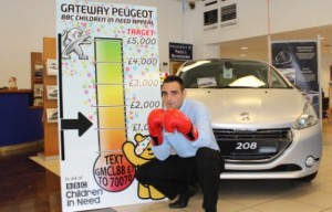 South Cheshire car boss steps into Nantwich ring for Children in Need