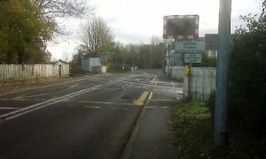 Police hunt vehicle after level crossing barrier smash in Nantwich