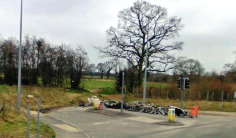 Access road off Peter de Stapleigh Way junction - Muller Property access road plan