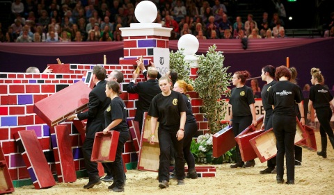 Reaseheath College students at Horse of the Year Show 2012