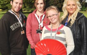 Nantwich college students go extra mile for Poppy Appeal