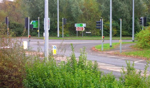 Junction of Peter de Stapleigh Way and London Road, Nantwich