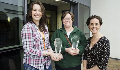 Kirsty MacDonald (Wisemans), Kelly Dearn (Dairy Crest) and Liz Pattison NSA Head of Skills solutions