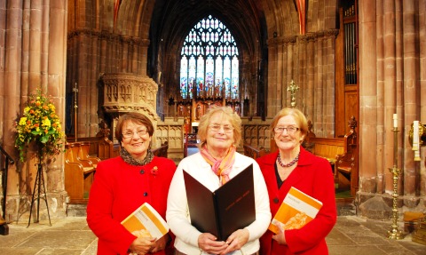 Nantwich Choral Society lifelong members Barbara, Sheila and Eileen