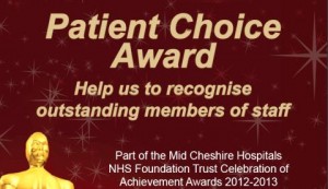 Nantwich patients urged to nominate hospital staff for awards