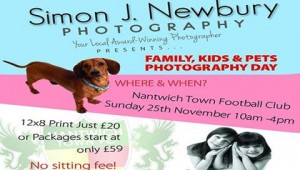 Nantwich Town photographer to stage family and pets day