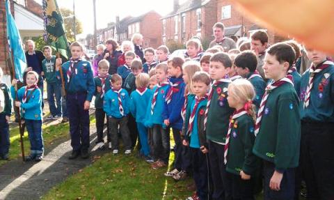 Willaston Remembrance Service, Mike Heywood Green