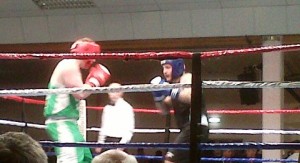 Nantwich Cricket Club supporters enjoy ABA boxing final at Civic Hall