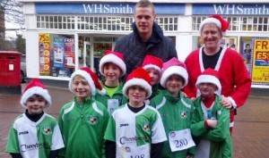 Young Nantwich Town players scoop trophy and charity double