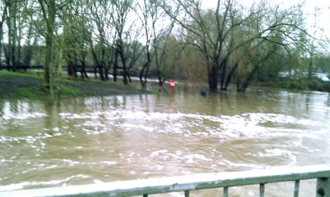 River Weaver floods, December 2012 (pic by Darren McDean)