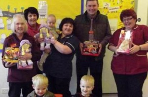 Nantwich shoppers donate gifts to Leighton Hospital children