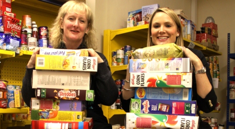 Nantwich Foodbank donation from Wulvern