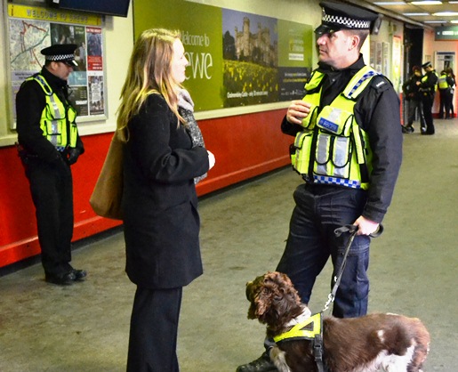 British Transport Police, drug op Crewe station