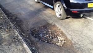Villagers issue “gaping pothole” warning on busy Wistaston road