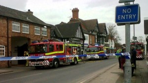 UPDATE: Nantwich Red Cow pub blaze – town centre road reopens