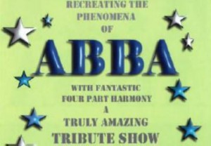 ABBA tribute band line up rugby club Vagrants gig in Nantwich
