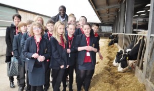 Malbank School pupils in Nantwich study Reaseheath College farm