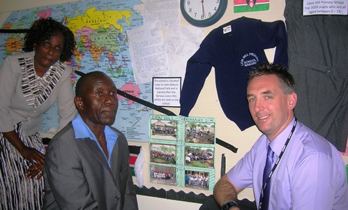 Millfields head Andrew Ross with Kenyan teachers