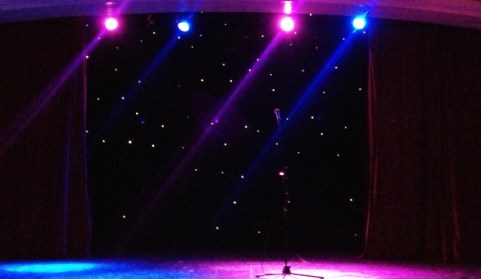 Nantwich civic hall comedy stage Very Best in Stand Up