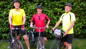 Three Nantwich friends ride London to Paris for St Luke’s Hospice