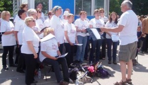 Funky Choir in fine voice at Nantwich community events