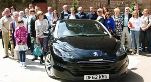 Castle mystery tour for South Cheshire Peugeot RCZ owners