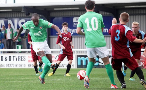 Aaron Burns, Nantwich Town v Rugby, FA Cup